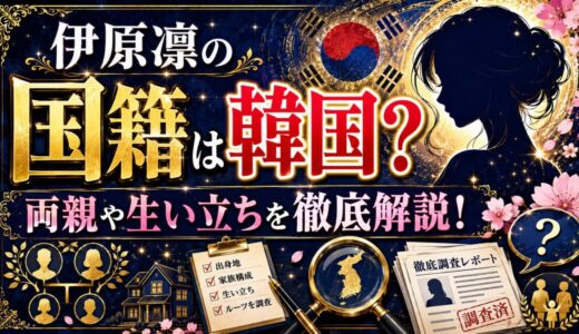伊原凛の国籍は韓国？両親や生い立ちを徹底解説！