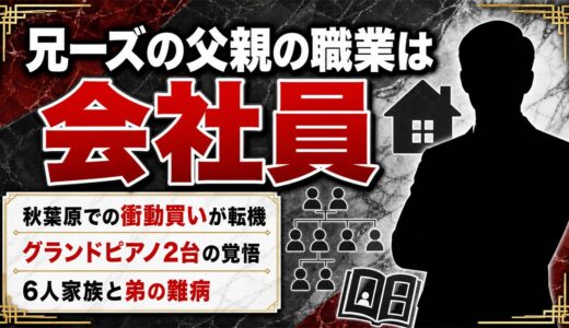 兄ーズの父親の職業は会社員！秋葉原での衝動買いが双子の運命を変えた