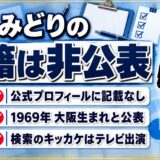 小谷みどりの国籍は非公表!日本人かと検索されたキッカケはモーニングショー出演だった