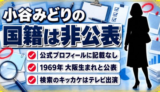 小谷みどりの国籍は非公表！日本人かと検索されたキッカケはモーニングショー出演だった