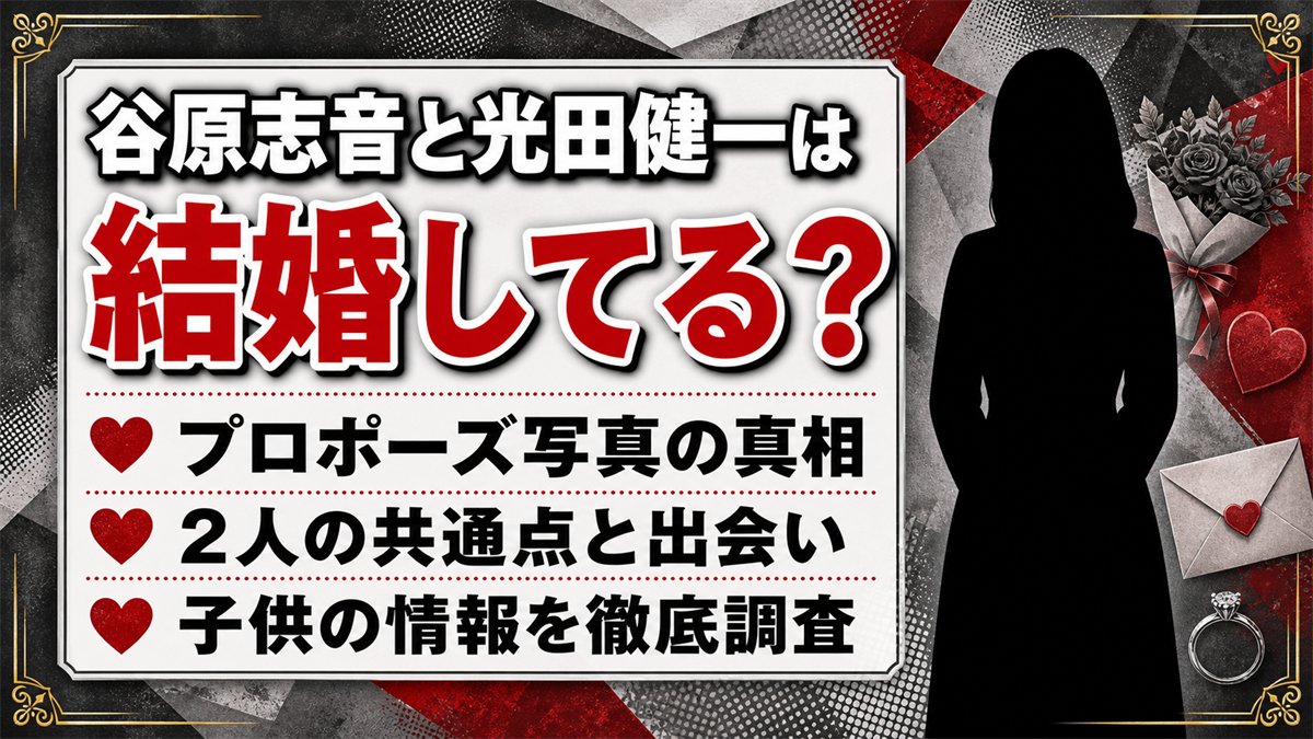 谷原志音と光田健一は本当に結婚してるの?プロポーズ写真と子供の情報まとめ